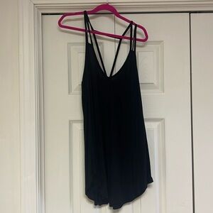 Black strappy tank top